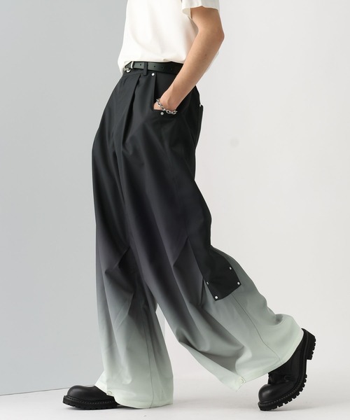 HARE（ハレ）の「グラデワイドレッグパンツ(HARE)（その他パンツ・メンズ・ブラック/ブルー・FREE）」の11枚目の写真