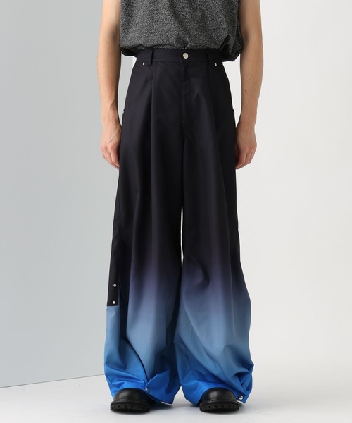 HARE（ハレ）の「グラデワイドレッグパンツ(HARE)（その他パンツ・メンズ・ブラック/ブルー・FREE）」の17枚目の写真