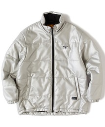 Ｈ.　  シルバー ダウンジャケット メンズのダウンジャケット/コート（シルバー/銀色系・ブランドロゴ