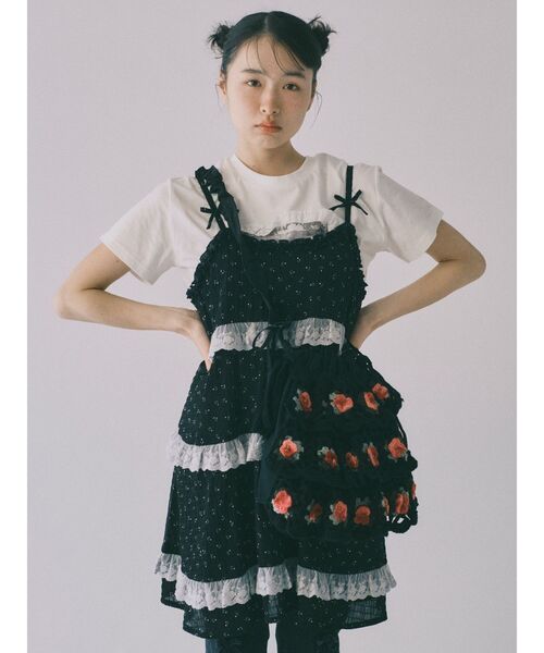 merry jenny（メリージェニー）の「Petitflowerベビードール（チュニック・レディース・アイボリー/オフホワイト/ブラック・FREE）」の14枚目の写真