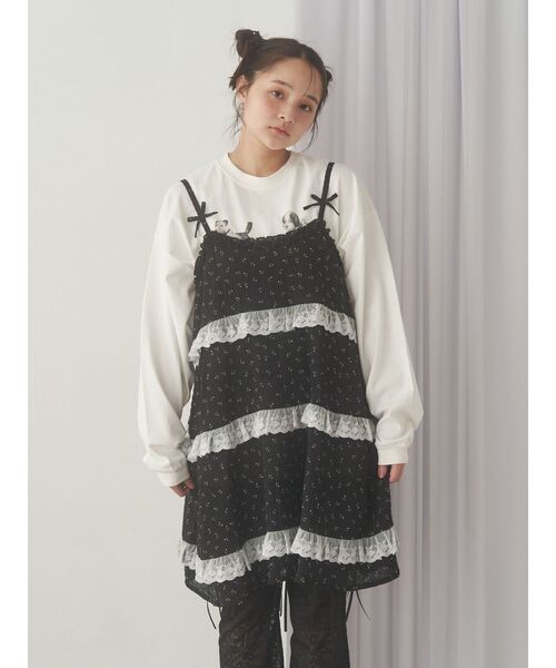 merry jenny（メリージェニー）の「Petitflowerベビードール（チュニック・レディース・アイボリー/オフホワイト/ブラック・FREE）」の22枚目の写真