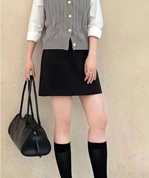 Per sist ence（パーシエンス）の「フェイクレザーミニボストンショルダーバッグ（ショルダーバッグ・レディース・ブラウン/ブラック・ONE SIZE）」の9枚目の写真