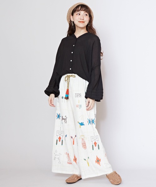 チャイハネ(チャイハネ)の「【チャイハネ】オルノブトップス&カーディガン2WAY(カーディガン/ボレロ・レディース・ブラック/ピンク/パープル/ホワイト・FREE)」の16枚目の写真