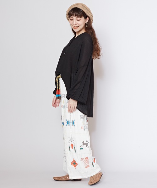 チャイハネ(チャイハネ)の「【チャイハネ】オルノブトップス&カーディガン2WAY(カーディガン/ボレロ・レディース・ブラック/ピンク/パープル/ホワイト・FREE)」の17枚目の写真