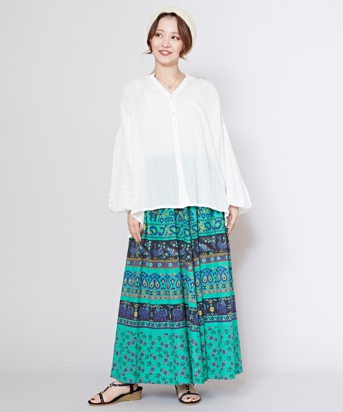 チャイハネ(チャイハネ)の「【チャイハネ】オルノブトップス&カーディガン2WAY(カーディガン/ボレロ・レディース・ブラック/ピンク/パープル/ホワイト・FREE)」の5枚目の写真