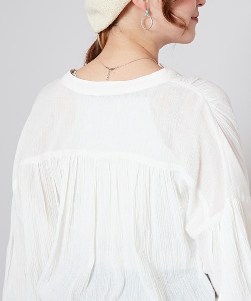 チャイハネ(チャイハネ)の「【チャイハネ】オルノブトップス&カーディガン2WAY(カーディガン/ボレロ・レディース・ブラック/ピンク/パープル/ホワイト・FREE)」の8枚目の写真