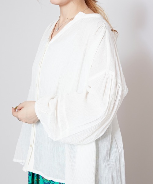 チャイハネ(チャイハネ)の「【チャイハネ】オルノブトップス&カーディガン2WAY(カーディガン/ボレロ・レディース・ブラック/ピンク/パープル/ホワイト・FREE)」の10枚目の写真