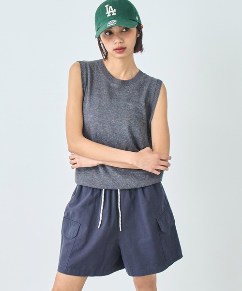 ANAP(アナップ)の「コットン カーゴ ショートパンツ(カーゴパンツ・レディース・ホワイト/ネイビー・FREE)」の11枚目の写真