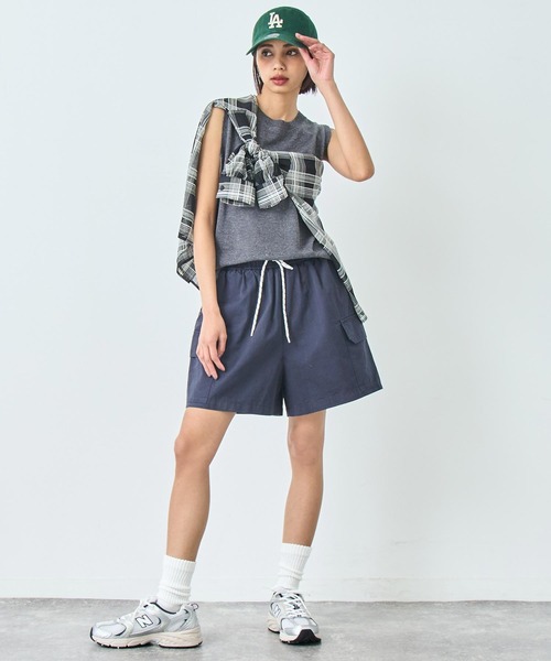 ANAP(アナップ)の「コットン カーゴ ショートパンツ(カーゴパンツ・レディース・ホワイト/ネイビー・FREE)」の10枚目の写真