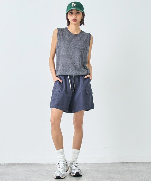 ANAP(アナップ)の「コットン カーゴ ショートパンツ(カーゴパンツ・レディース・ホワイト/ネイビー・FREE)」の9枚目の写真