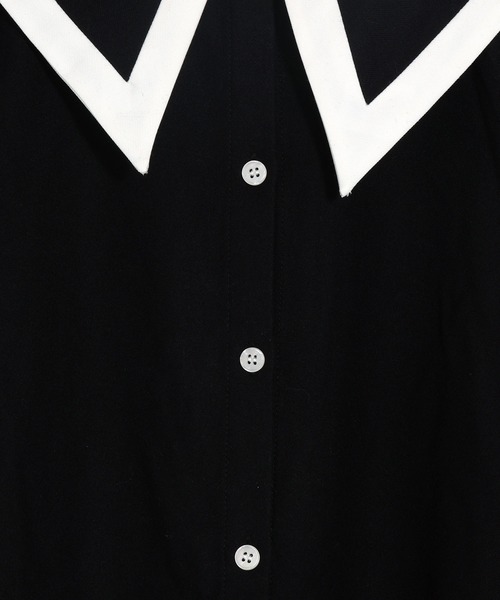 MAKE YOUR DAY（メイクユアデイ）の「ビッグカラーワンピース■80～140cm（ワンピース・キッズ・ブラウン/グレー/ブラック・100/90/80/110/140/130/120）」の14枚目の写真