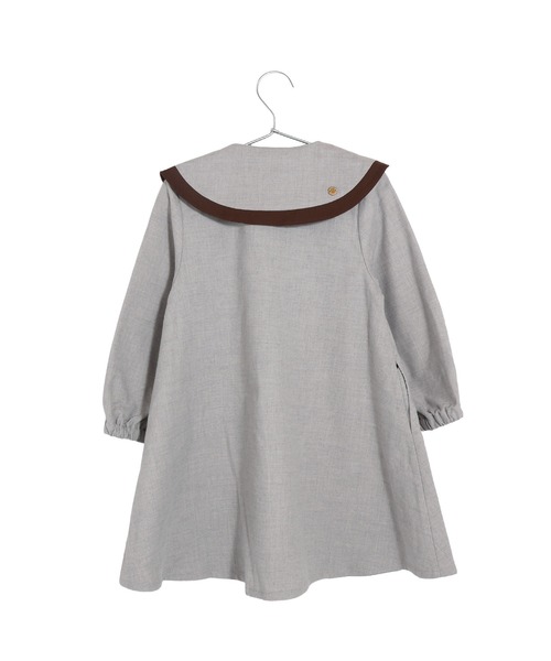 MAKE YOUR DAY（メイクユアデイ）の「ビッグカラーワンピース■80～140cm（ワンピース・キッズ・ブラウン/グレー/ブラック・100/90/80/110/140/130/120）」の10枚目の写真