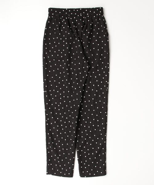 DOUBLE STANDARD CLOTHING（ダブルスタンダードクロージング）の「ドットフロッキージャガードパンツ（その他パンツ・レディース・オフホワイト/ブラック・36/38）」の3枚目の写真
