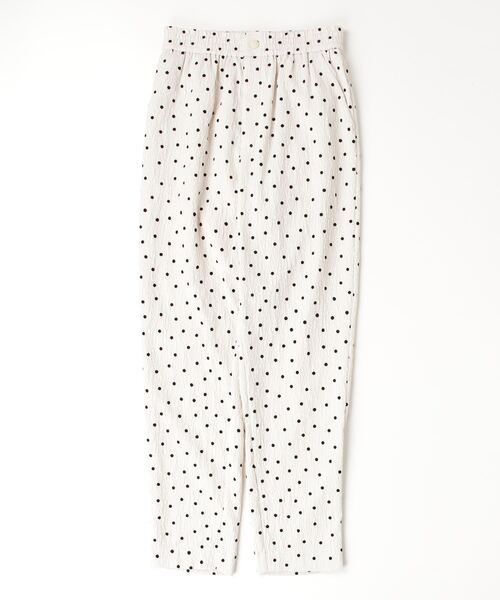 DOUBLE STANDARD CLOTHING（ダブルスタンダードクロージング）の「ドットフロッキージャガードパンツ（その他パンツ・レディース・オフホワイト/ブラック・36/38）」の16枚目の写真