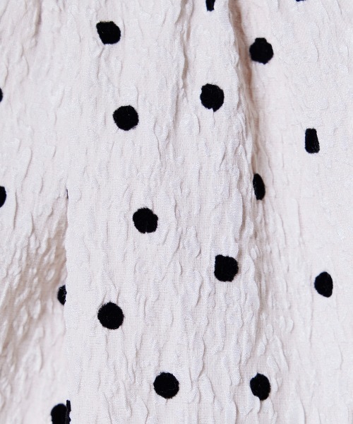 DOUBLE STANDARD CLOTHING（ダブルスタンダードクロージング）の「ドットフロッキージャガードパンツ（その他パンツ・レディース・オフホワイト/ブラック・36/38）」の10枚目の写真