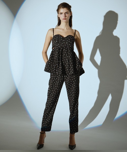 DOUBLE STANDARD CLOTHING（ダブルスタンダードクロージング）の「ドットフロッキージャガードパンツ（その他パンツ・レディース・オフホワイト/ブラック・36/38）」の14枚目の写真