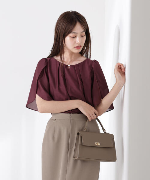 PROPORTION BODY DRESSING（プロポーションボディドレッシング）の「パールポイントフレアスリーブブラウス / 1215210709（シャツ/ブラウス・レディース・ブラック/ホワイト/ブラウン・SMALL/MEDIUM）」の3枚目の写真