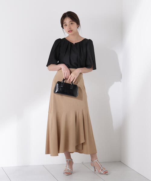 PROPORTION BODY DRESSING（プロポーションボディドレッシング）の「パールポイントフレアスリーブブラウス / 1215210709（シャツ/ブラウス・レディース・ブラック/ホワイト/ブラウン・SMALL/MEDIUM）」の7枚目の写真