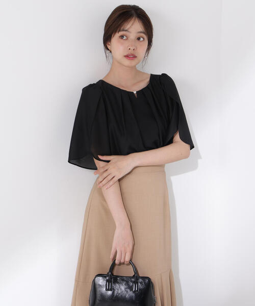 PROPORTION BODY DRESSING（プロポーションボディドレッシング）の「パールポイントフレアスリーブブラウス / 1215210709（シャツ/ブラウス・レディース・ブラック/ホワイト/ブラウン・SMALL/MEDIUM）」の10枚目の写真