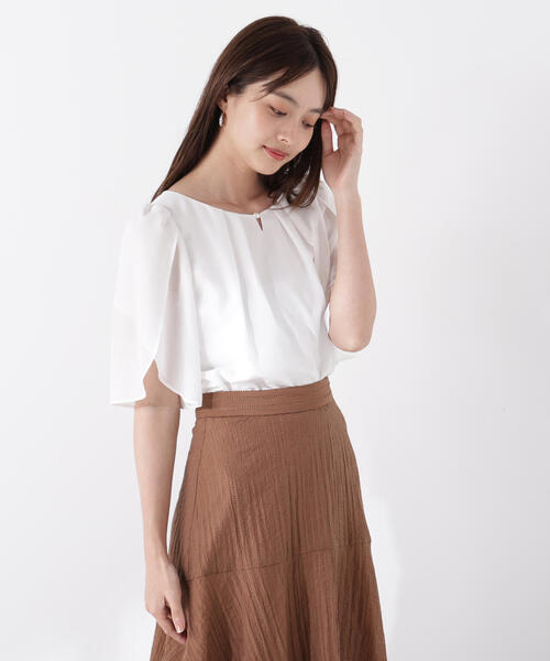 PROPORTION BODY DRESSING（プロポーションボディドレッシング）の「パールポイントフレアスリーブブラウス / 1215210709（シャツ/ブラウス・レディース・ブラック/ホワイト/ブラウン・SMALL/MEDIUM）」の14枚目の写真