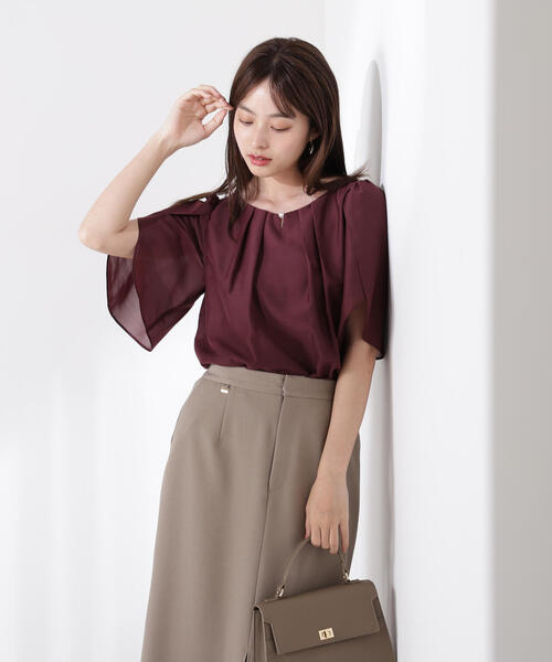 PROPORTION BODY DRESSING（プロポーションボディドレッシング）の「パールポイントフレアスリーブブラウス / 1215210709（シャツ/ブラウス・レディース・ブラック/ホワイト/ブラウン・SMALL/MEDIUM）」の20枚目の写真