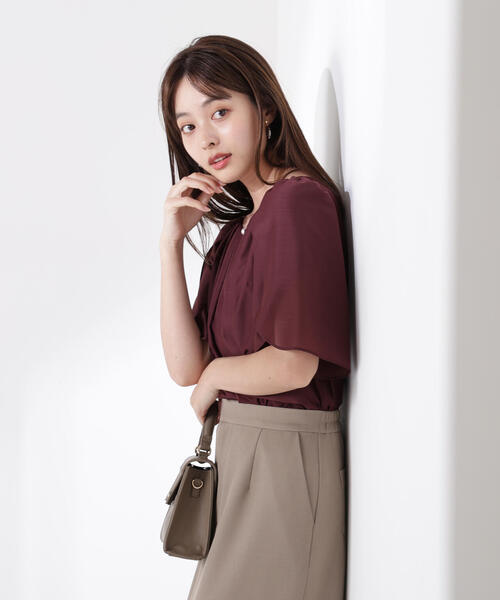 PROPORTION BODY DRESSING（プロポーションボディドレッシング）の「パールポイントフレアスリーブブラウス / 1215210709（シャツ/ブラウス・レディース・ブラック/ホワイト/ブラウン・SMALL/MEDIUM）」の21枚目の写真