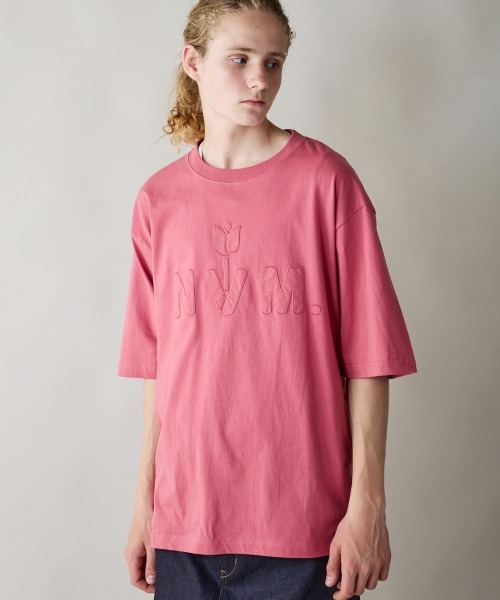 rehacer(レアセル)の「rehacer : N.V.M Logo Relax Fit T-shirt / N.V.M ロゴ リラックスフィットTシャツ(Tシャツ/カットソー・メンズ・ホワイト/グリーン/ピンク/ブラック・SMALL/MEDIUM/LARGE/X-LARGE)」の8枚目の写真
