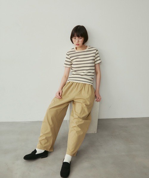 full/fill.（フルフィル）の「ショートスリーブアソートボーダーT（Tシャツ/カットソー・レディース・アイボリー/ネイビー・FREE）」の21枚目の写真