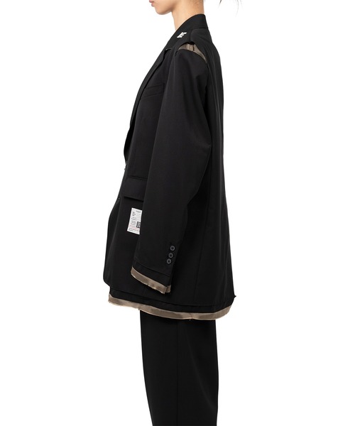 Maison MIHARA YASUHIRO(メゾンミハラヤスヒロ)の「Dry Wool Jacket(テーラードジャケット・レディース・カーキ/ブラック・36/38)」の9枚目の写真