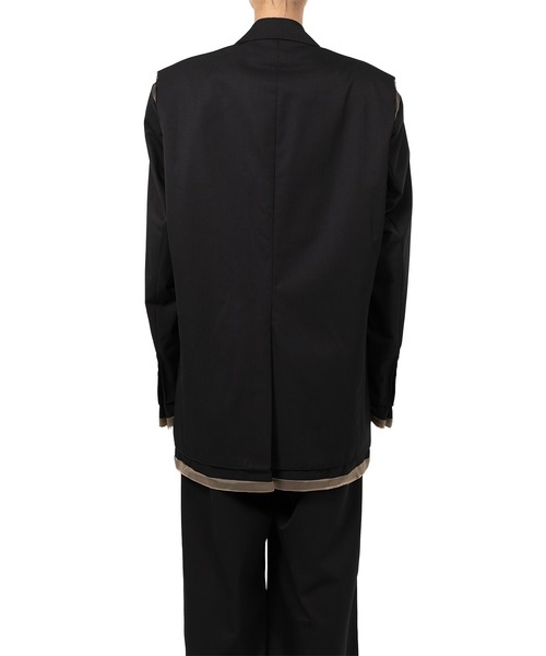 Maison MIHARA YASUHIRO(メゾンミハラヤスヒロ)の「Dry Wool Jacket(テーラードジャケット・レディース・カーキ/ブラック・36/38)」の10枚目の写真