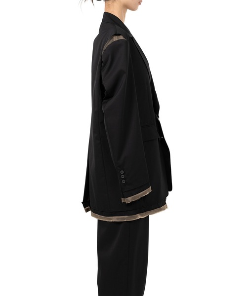 Maison MIHARA YASUHIRO(メゾンミハラヤスヒロ)の「Dry Wool Jacket(テーラードジャケット・レディース・カーキ/ブラック・36/38)」の11枚目の写真