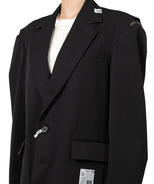 Maison MIHARA YASUHIRO(メゾンミハラヤスヒロ)の「Dry Wool Jacket(テーラードジャケット・レディース・カーキ/ブラック・36/38)」の12枚目の写真