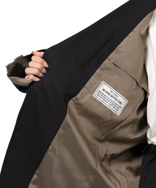 Maison MIHARA YASUHIRO(メゾンミハラヤスヒロ)の「Dry Wool Jacket(テーラードジャケット・レディース・カーキ/ブラック・36/38)」の14枚目の写真