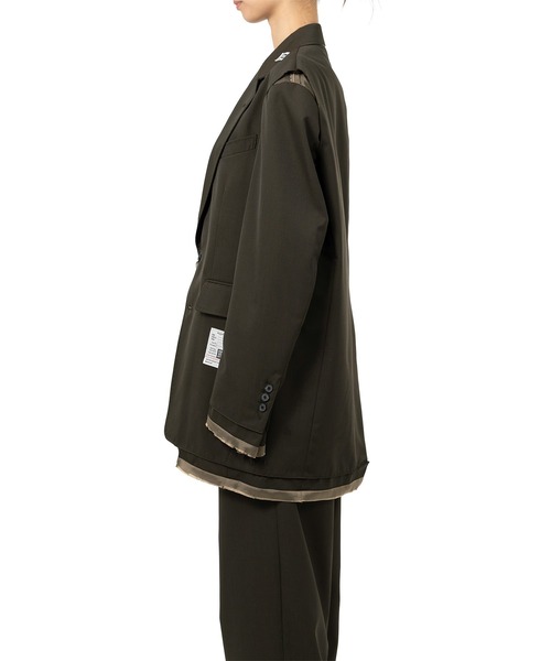 Maison MIHARA YASUHIRO(メゾンミハラヤスヒロ)の「Dry Wool Jacket(テーラードジャケット・レディース・カーキ/ブラック・36/38)」の17枚目の写真