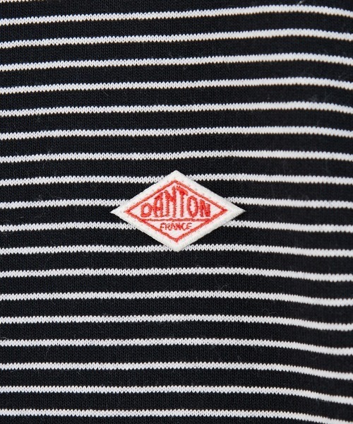 DANTON（ダントン）の「[DANTON/ダントン] ワンポイントロゴ ボーダーロンT（Tシャツ/カットソー・レディース・ブラック/ホワイト・S）」の4枚目の写真