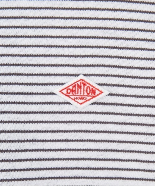 DANTON（ダントン）の「[DANTON/ダントン] ワンポイントロゴ ボーダーロンT（Tシャツ/カットソー・レディース・ブラック/ホワイト・S）」の7枚目の写真