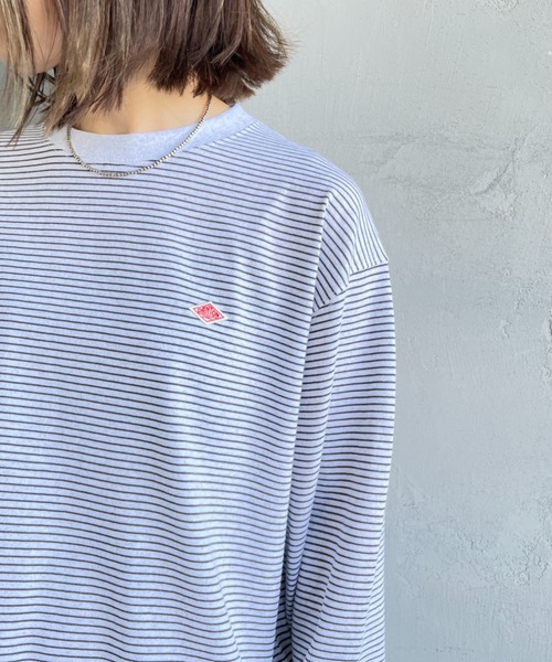 DANTON（ダントン）の「[DANTON/ダントン] ワンポイントロゴ ボーダーロンT（Tシャツ/カットソー・レディース・ブラック/ホワイト・S）」の16枚目の写真