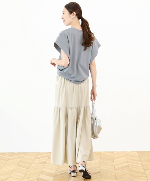 Aletta vita(アレッタビータ)の「エステルピケフレンチプルオーバー(Tシャツ/カットソー・レディース・ブラック/グレー・M)」の15枚目の写真