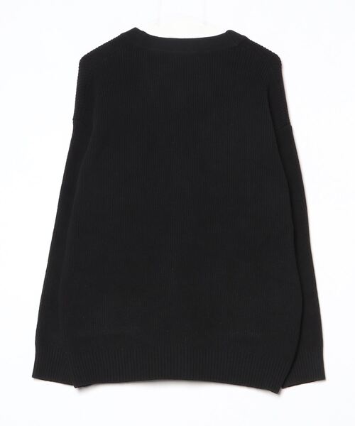 rehacer（レアセル）の「R. : Wide Loose V-Neck Cardigan（カーディガン/ボレロ・メンズ・ベージュ/ブラック・LARGE/MEDIUM）」の3枚目の写真