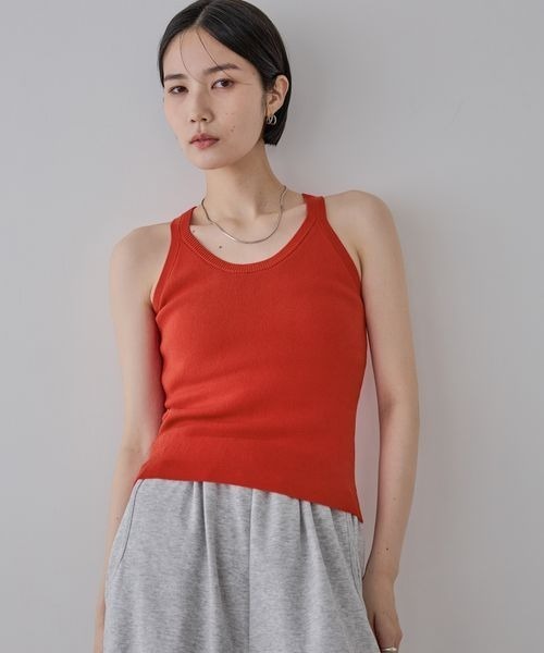 JEANASIS（ジーナシス）の「2WAYカップツキアメスリタンク/578722（タンクトップ・レディース・ホワイト/ブラック/レッド・FREE）」の3枚目の写真