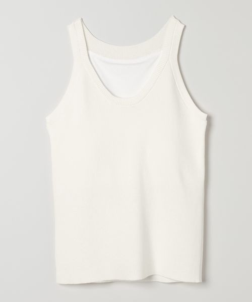 JEANASIS（ジーナシス）の「2WAYカップツキアメスリタンク/578722（タンクトップ・レディース・ホワイト/ブラック/レッド・FREE）」の7枚目の写真