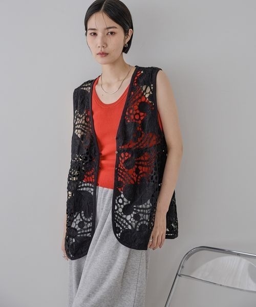 JEANASIS（ジーナシス）の「2WAYカップツキアメスリタンク/578722（タンクトップ・レディース・ホワイト/ブラック/レッド・FREE）」の22枚目の写真