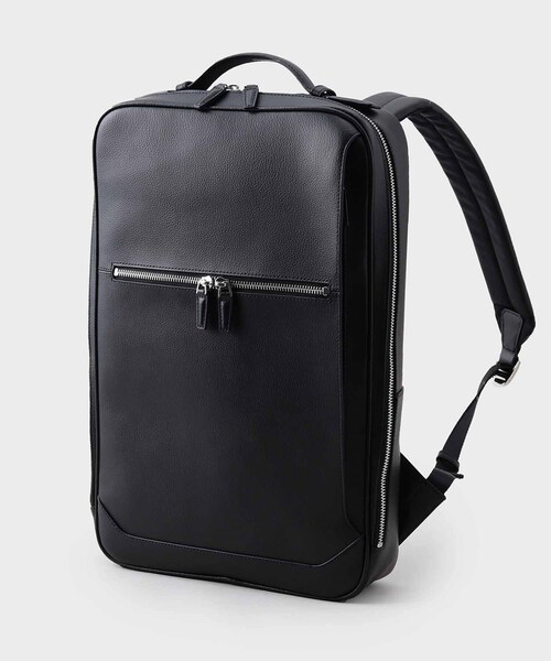 tk.TAKEO KIKUCHI(ティーケータケオキクチ)の「Refined Leather バックパック(バックパック/リュック・メンズ・ブラック/ダークブラウン/ブラック系・00)」の9枚目の写真