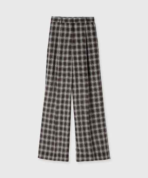 CREDONA（クレドナ）の「SHEER CHECK TROUSER/シアーチェックトラウザー（その他パンツ・レディース・ブルー/ブラウン・0/1）」の7枚目の写真