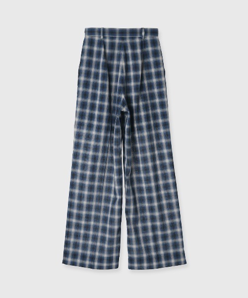 CREDONA（クレドナ）の「SHEER CHECK TROUSER/シアーチェックトラウザー（その他パンツ・レディース・ブルー/ブラウン・0/1）」の5枚目の写真