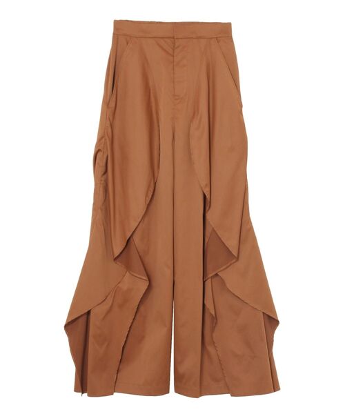 UN3D.（アンスリード）の「WAVE RAFFLE PT【セットアップ着用可能】 / ウェーブラッフルパンツ（その他パンツ・レディース・グレー/キャメル/ブラック・38/36）」の3枚目の写真