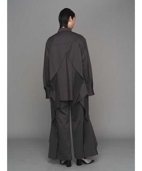 UN3D.（アンスリード）の「WAVE RAFFLE PT【セットアップ着用可能】 / ウェーブラッフルパンツ（その他パンツ・レディース・グレー/キャメル/ブラック・38/36）」の7枚目の写真