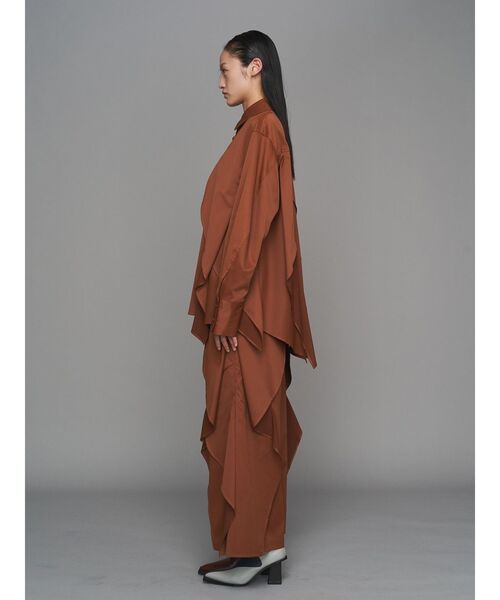 UN3D.（アンスリード）の「WAVE RAFFLE PT【セットアップ着用可能】 / ウェーブラッフルパンツ（その他パンツ・レディース・グレー/キャメル/ブラック・38/36）」の13枚目の写真