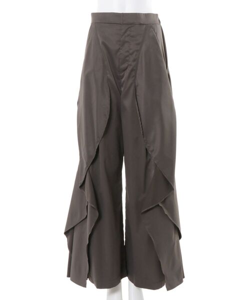 UN3D.（アンスリード）の「WAVE RAFFLE PT【セットアップ着用可能】 / ウェーブラッフルパンツ（その他パンツ・レディース・グレー/キャメル/ブラック・38/36）」の15枚目の写真