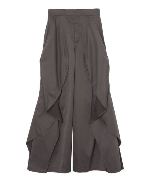 UN3D.（アンスリード）の「WAVE RAFFLE PT【セットアップ着用可能】 / ウェーブラッフルパンツ（その他パンツ・レディース・グレー/キャメル/ブラック・38/36）」の4枚目の写真